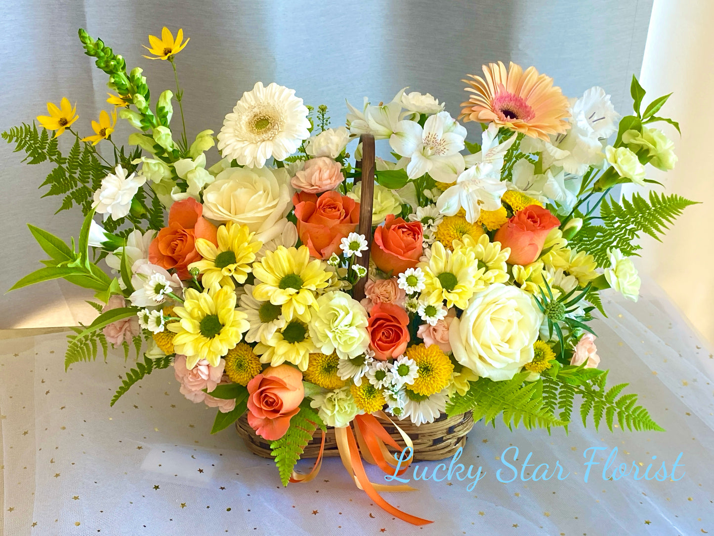 Warm Love Flower Basket