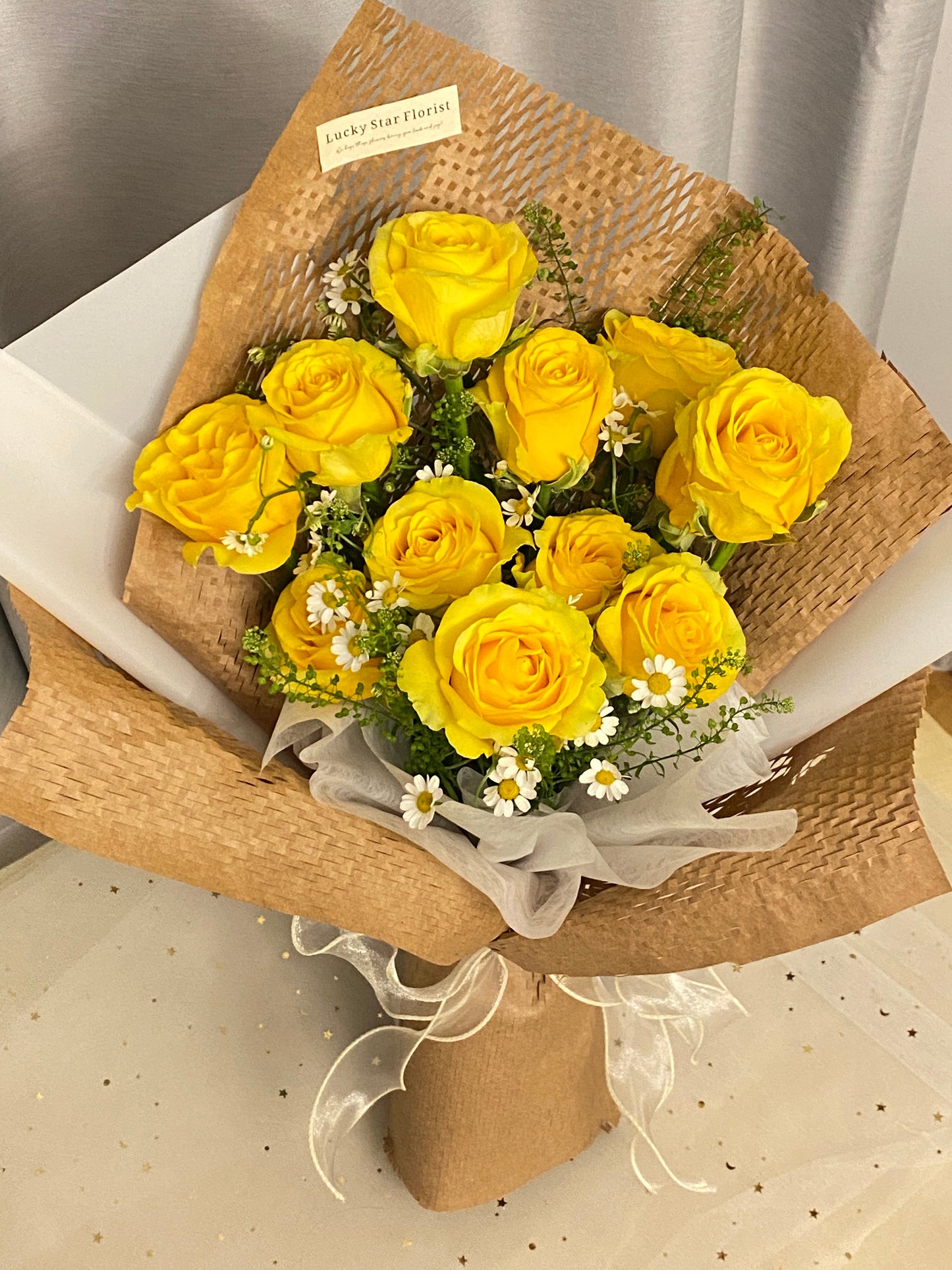 Sunny Yellow Rose Bouquet