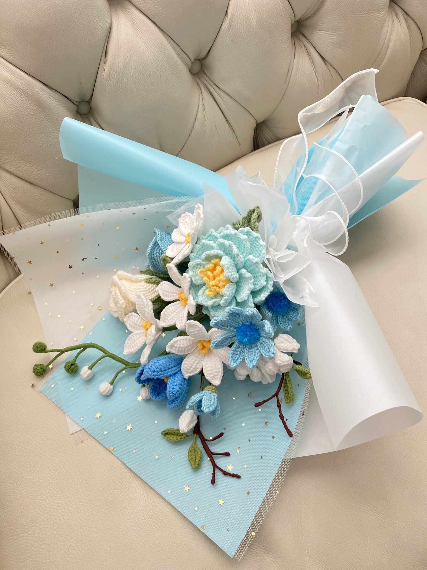 Starry Sky Crochet Bouquet