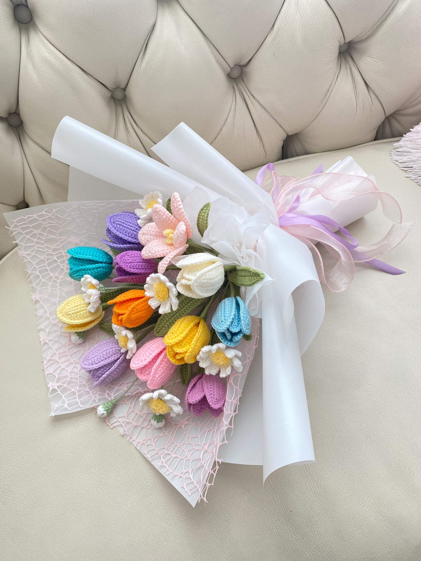 Tulip Crochet Bouquet