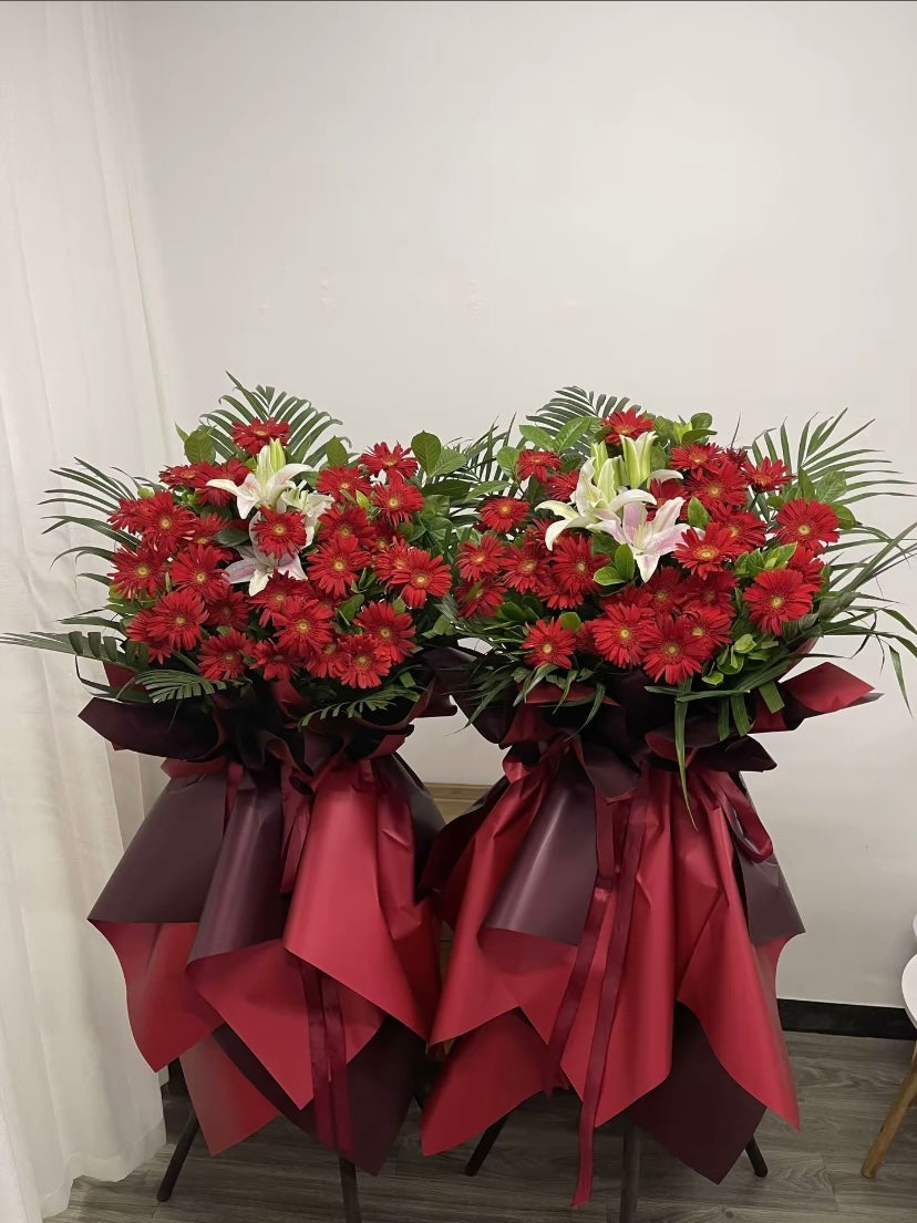 Bright Future Opening Flower Basket