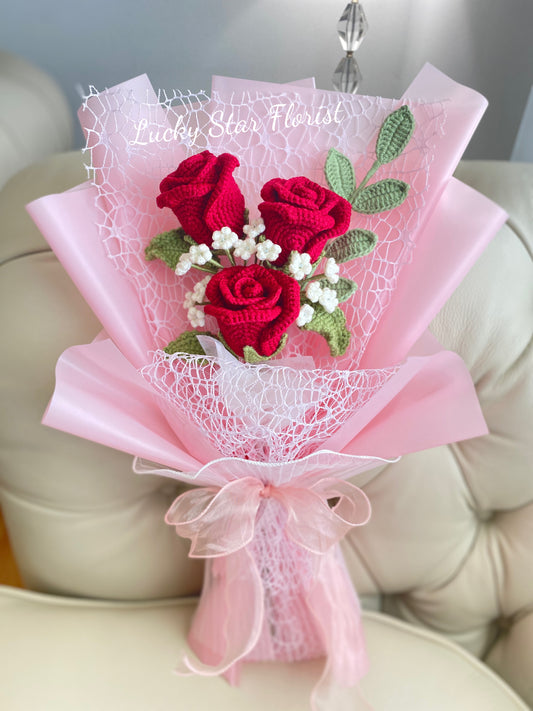 I Love You Crochet Bouquet