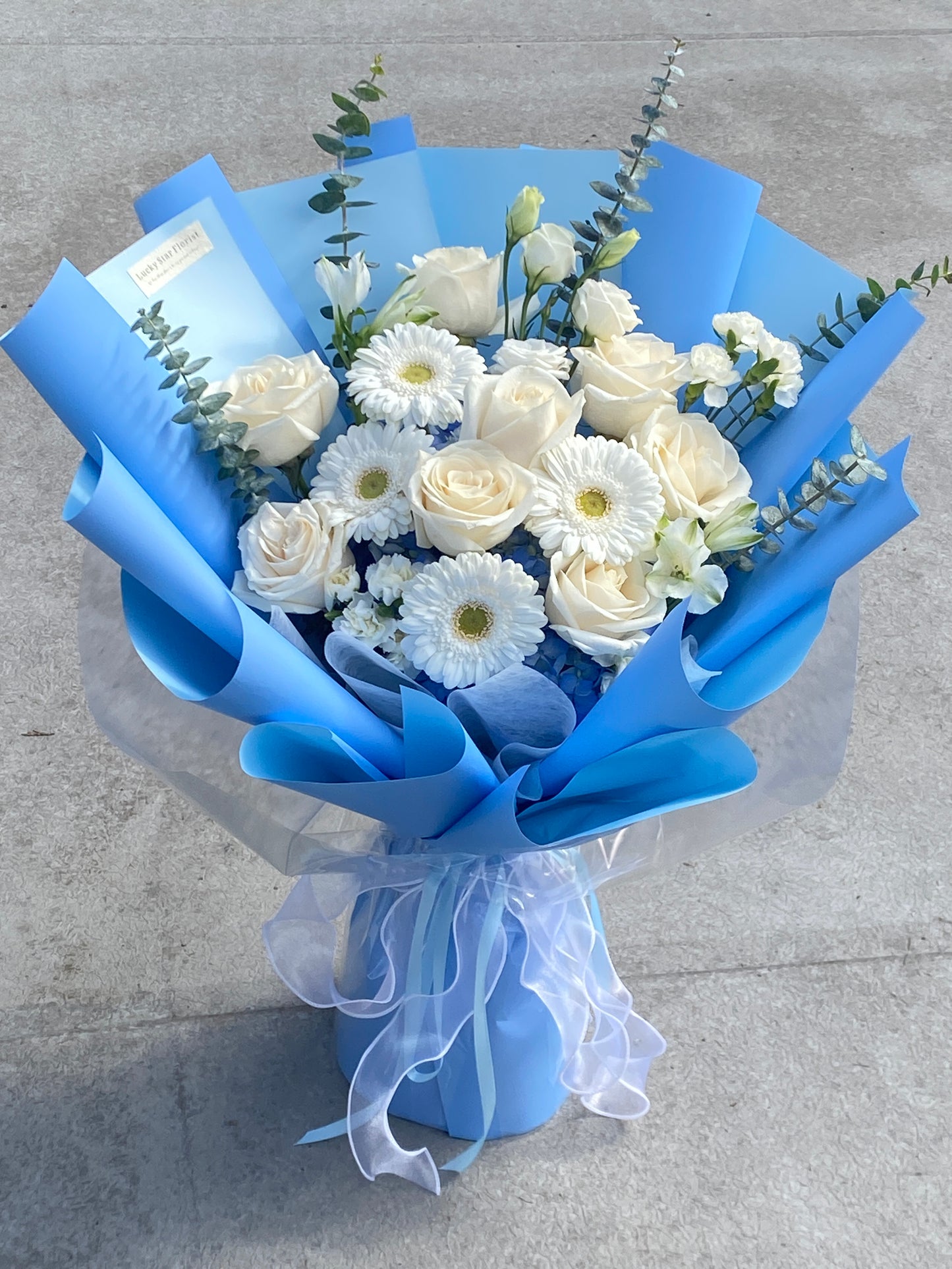 Blue & White Elegant Bouquet