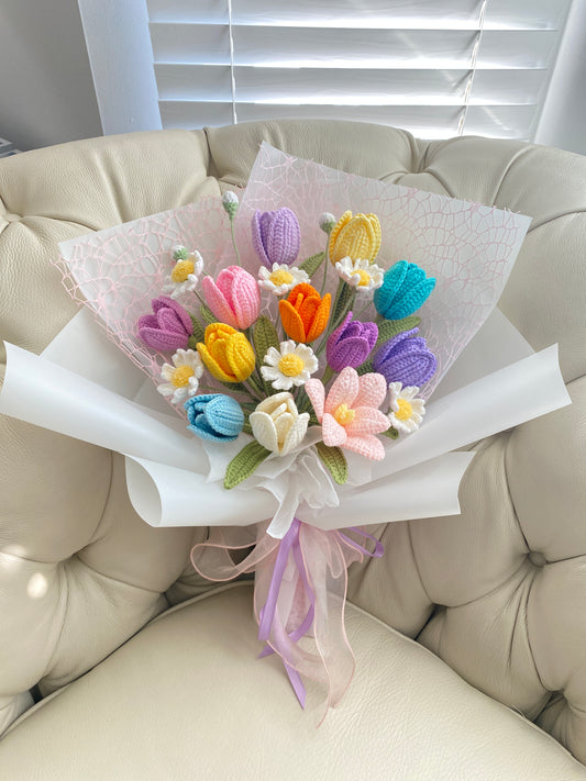 Tulip Crochet Bouquet