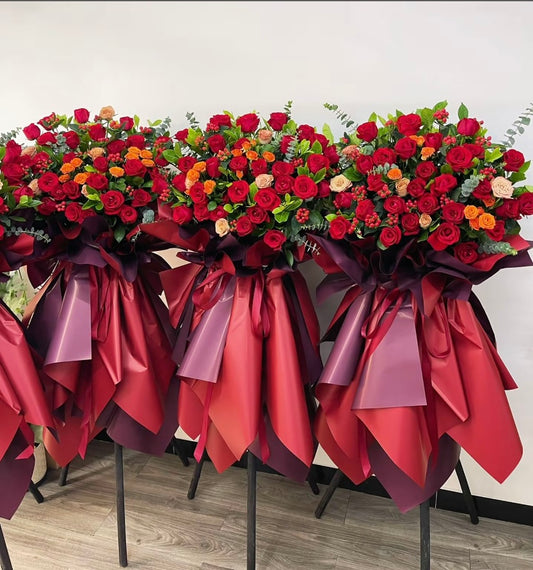 Bright Future Opening Flower Basket