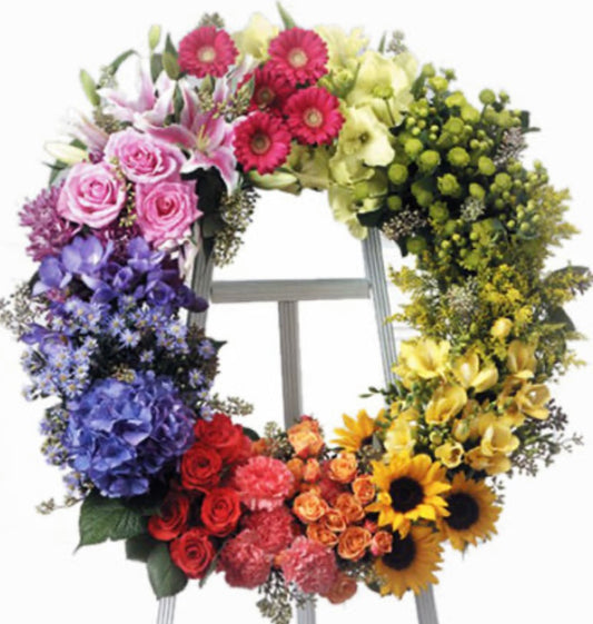 Colorful Life Wreathe