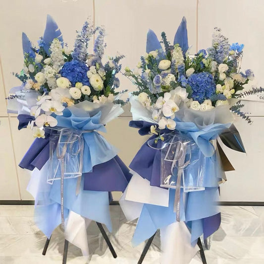Blue Luxury Style Opening Flower Basket
