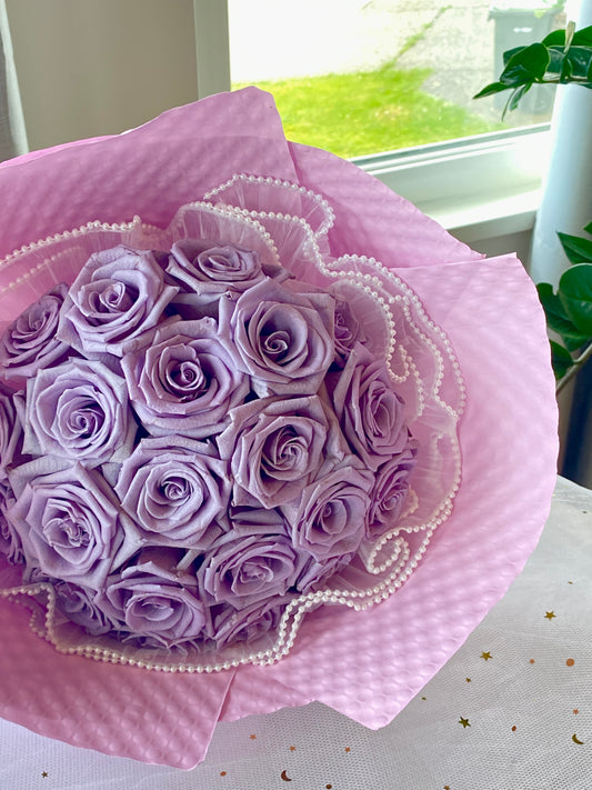 Purple Rose Bouquet