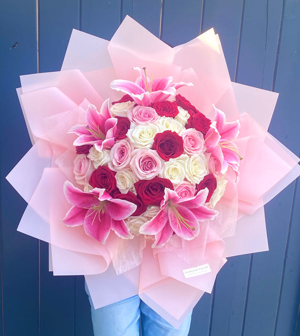 Burning Love Bouquet – Lucky Star Florist